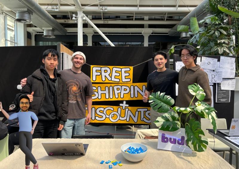 With the Budi startup team at Adelaide Uni